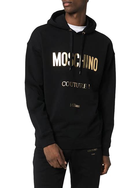 moschino gold hoodie|moschino jumper men's.